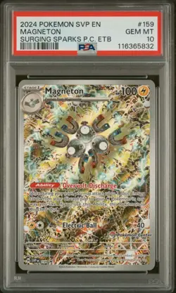 2024 Magneton Promo SVP159 Pokemon Center Stamped PSA 10 - Image 1