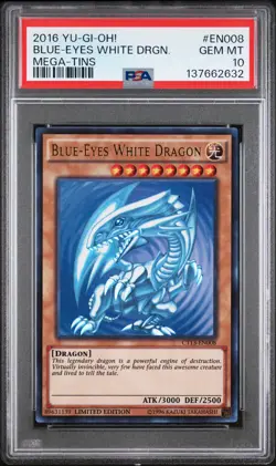 Blue Eyes White Dragon CT13-EN008 Ultra Rare Promo PSA 10 *632 - Image 1