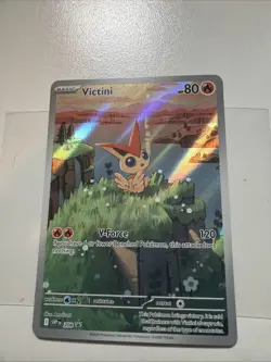 Pokemon TCG Victini 208 Scarlet & Violet Black Star Promo Holo Rare (Mint!) - Image 1