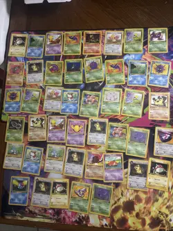 Vintage Pokemon Card Lot WOTC First Edition Fossil Jungle Team Rocket 45 Cards - Image 1
