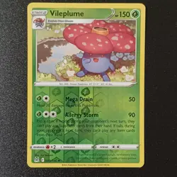 Vileplume Reverse Holo 003/196 Pokemon Card Lost Origin Rare NM - Image 1
