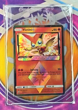 🔥Victini Prism Star Rare Dragon Majesty Black Edition Holo 7/70 LP Pokemon TCG - Image 3