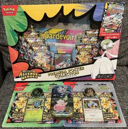 NEW Pokemon Ascended Heroes Premium Poster Collection Gardevoir+Blister Set+Tin - Image 1