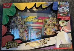 NEW Pokemon Ascended Heroes Premium Poster Collection Gardevoir+Blister Set+Tin - Image 2