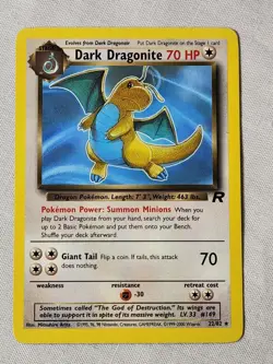 NM Dark Dragonite - Non-Holo #22 Team Rocket Pokemon TCG - Image 1