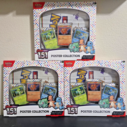 Pokemon TCG Scarlet & Violet 151 Poster Collection SEALED Lot Of 3 - Image 1