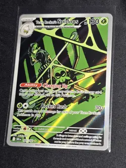 2025 POKEMON DRI EN-DESTINED RIVALS 187 TEAM ROCKET'S SPIDOPS ILLUSTRATION RARE - Image 1