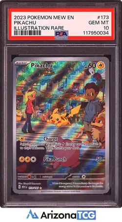 Pokemon 2023 Pikachu 173/165 Illustration Rare 151 GEM MINT PSA 10 - Image 1