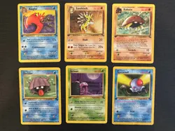 Pokemon TCG 1st Edition Fossil Lot - Vintage Cards, No Duplicates - Image 1