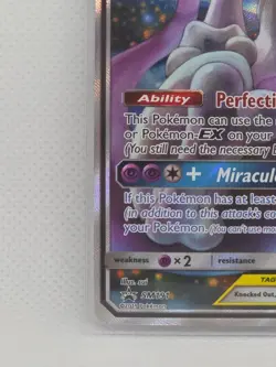Pokemon Mint Mewtwo & Mew GX SM191 Full Art Alternate Art Promo Tag Team 2019 - Image 2