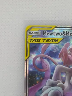 Pokemon Mint Mewtwo & Mew GX SM191 Full Art Alternate Art Promo Tag Team 2019 - Image 5