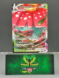 2021 Sword & Shield Venusaur VMAX Holo Black Star Promo #SWSH102 - Image 1