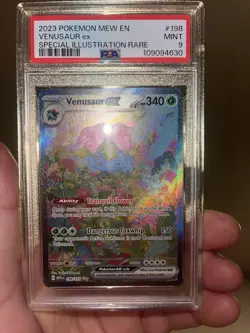 Pokemon Venusaur ex 198/165 Special Illustration Rare Holo PSA 9 2023 - Image 1