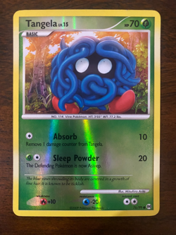 Pokemon TCG Tangela 76/99 Reverse Holo Foil Arceus Lightly Played LP - Image 1