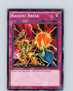 Yu-Gi-Oh TCG Raigeki Break YS16-EN035 1st Edition Regular Common Card NM - Image 1