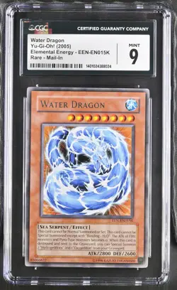 Water Dragon EEN-EN015K Mail-in Elemental Energy Yu-gi-oh! CGC 9 Mint *024 - Image 1