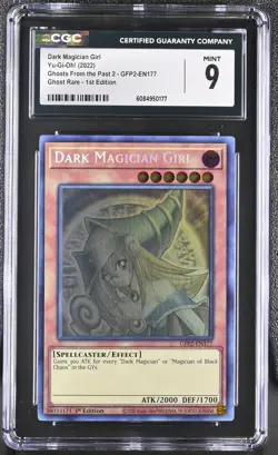 Dark Magician Girl GFP2-EN177 1st Edition Yu-gi-oh! CGC 9 Mint *177 - Image 1