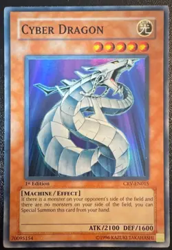 Cyber Dragon CRV-EN015 Cybernetic Revolution Super Rare 1st Edition Holo - Image 1