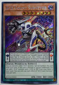 Yugioh D/D Count Surveyor BLMM-EN041 Secret Rare 1st Edition - Image 1
