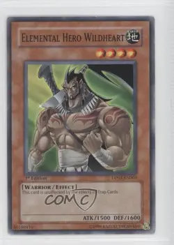 Elemental HERO Wildheart 1st Ed. YuGiOh Jaden Yuki 2 Duelist Pack #DP03-EN003 - Image 1