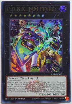 Yugioh P.U.N.K. Jam Fever! BLMM-EN051 Ultra Rare 1st Edition - Image 1