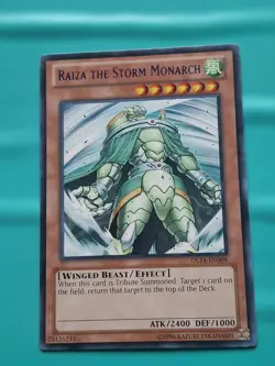 Yugioh Card - Raiza the Storm Monarch Purple Text DL14-EN008 LP - Image 1