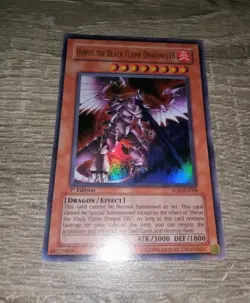 Yugioh, Horus the Black Flame Dragon LV8 SOD-EN008, Ultra Rare, 1st Edition, LP - Image 2