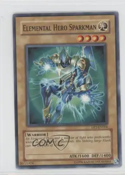Elemental HERO Sparkman Unlimited YuGiOh Duelist Pack: Jaden Yuki #DP1-EN004 - Image 1