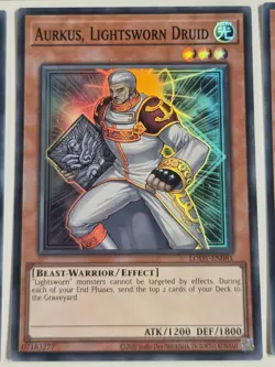 Aurkus, Lightsworn Druid LODT-EN081 Super Rare Yugioh Lightsworn Deck Core x7 - Image 2