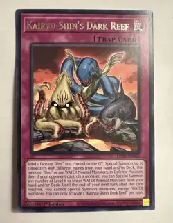 Yu-Gi-Oh! Kairyu-Shin's Dark Reef - LED9-EN022 - Rare - Yugioh 1st Edition NM - Image 1