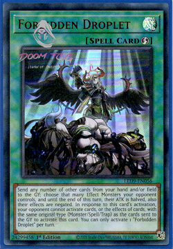 Yugioh! Forbidden Droplet LED9-EN056 (UR) 1st Ed - Image 1