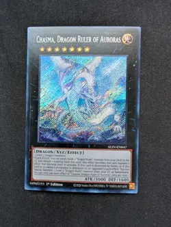 Chasma, Dragon Ruler of Auroras ALIN-EN047 Secret Rare Alliance Insight Yugioh - Image 1