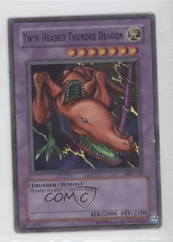 Twin-Headed Thunder Dragon (SR) Unlimited YuGiOh Metal Raiders #MRD-120 READ - Image 1