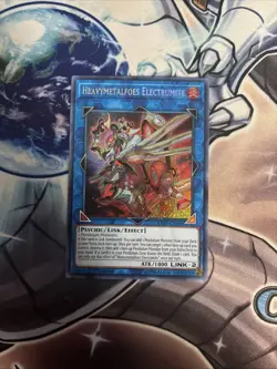 (YcL) Heavymetalfoes Electrumite Yugioh Secret Rare 1st Edition EXFO-EN098 VLP - Image 1