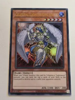 Celestia, Lightsworn Angel LODT-EN024 Ultra Rare Yugioh Unlimited Edition Mint - Image 1
