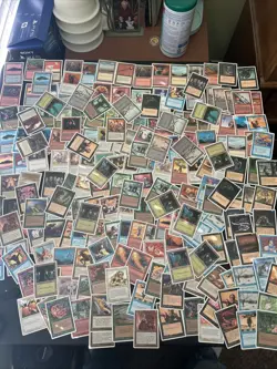 Lot Of 221 4th Edition Magic The Gathering Playing Cards Mishras Factory - Image 1