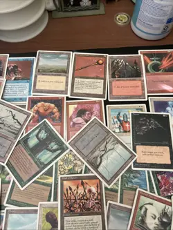 Lot Of 221 4th Edition Magic The Gathering Playing Cards Mishras Factory - Image 3