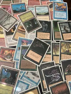 Lot Of 221 4th Edition Magic The Gathering Playing Cards Mishras Factory - Image 5