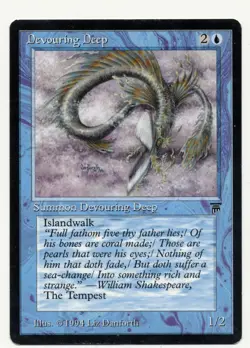 MTG Artist Proof AP Devouring Deep Legends Magic The Gathering Signed - Image 1
