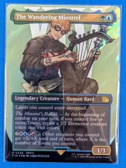 The Wandering Minstrel (Borderless) (Surge Foil) Final Fantasy Foil - Image 1