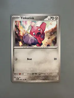 Pokemon Tinkatink, Tinkatuff, Tinkaton Lot 3 Common Regular Cards 096-098/132 - Image 2