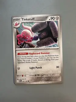 Pokemon Tinkatink, Tinkatuff, Tinkaton Lot 3 Common Regular Cards 096-098/132 - Image 4