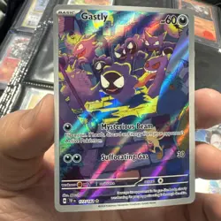 Pokemon Gastly Illustration Rare Full Art Holo SV05 Temporal Forces 177/162 Card - Image 2