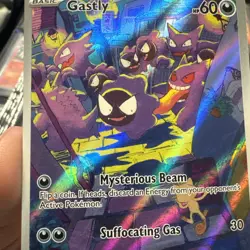 Pokemon Gastly Illustration Rare Full Art Holo SV05 Temporal Forces 177/162 Card - Image 3