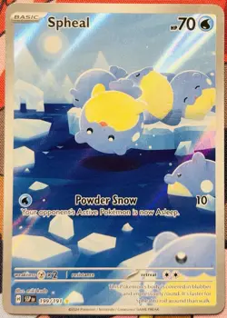 Pokemon TCG: Spheal Card 199/191 Surging Sparks Illustration - NM - Image 1