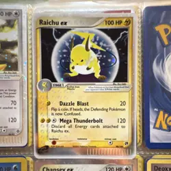 Raichu ex 98/100 EX Sandstorm Rare Holo Pokemon Card 100 HP 2003 - Image 1