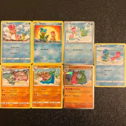 7 Shellos Gastrodon mixed lot pokemon cards cute water sea slug 🌊 🐌. - Image 1