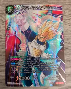 Dragon Ball Super Card Game Ss Vegeta Explosion Weakness Db1 002 Sr - Image 1