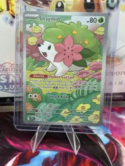 Shaymin 185/182 Sv10: Destined Rivals Holo Illustration Card NM-MT Condition - Image 1