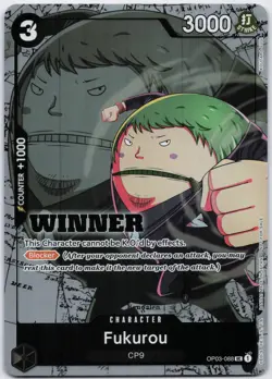 Fukurou (Winner Pack Vol. 6) UC One Piece Promotion Cards OP03-088 NM - Image 1